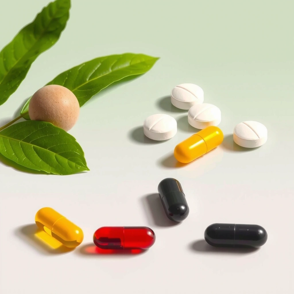 Natural ingredients background